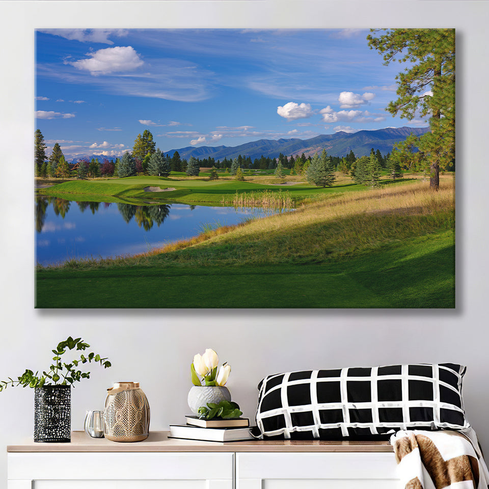 Wilderness Club Hole 05 Wilderness Golf Courses, Eureka, Montana, Golf Art Print, Golf Lover, Canvas Prints Wall Art Decor