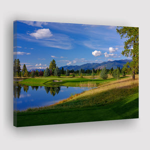 Wilderness Club Hole 05 Wilderness Golf Courses, Eureka, Montana, Golf Art Print, Golf Lover, Canvas Prints Wall Art Decor