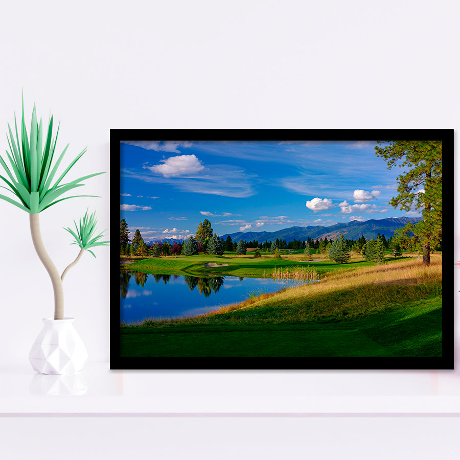 Wilderness Club Hole 05 Wilderness Golf Courses, Eureka, Montana, Golf Sport Print, Golf Lover, Framed Art Prints Home Decor