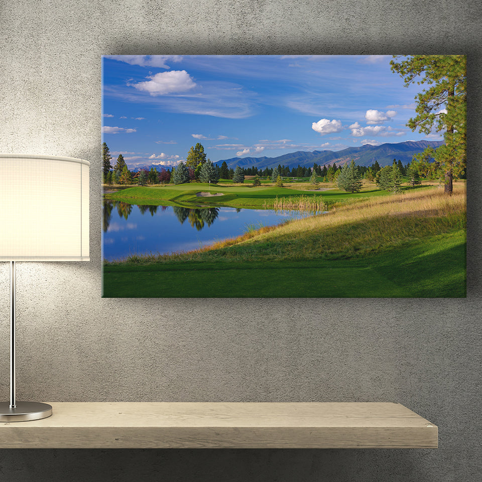 Wilderness Club Hole 05 Wilderness Golf Courses, Eureka, Montana, Golf Art Print, Golf Lover, Canvas Prints Wall Art Decor