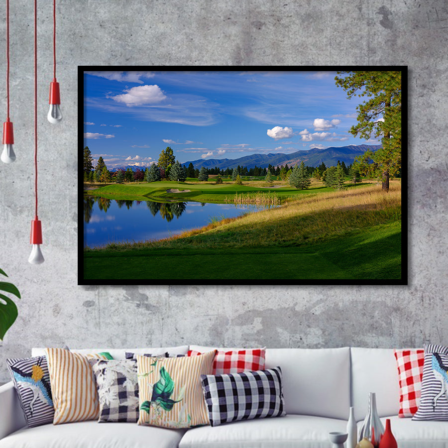 Wilderness Club Hole 05 Wilderness Golf Courses, Eureka, Montana, Golf Sport Print, Golf Lover, Framed Art Prints Home Decor