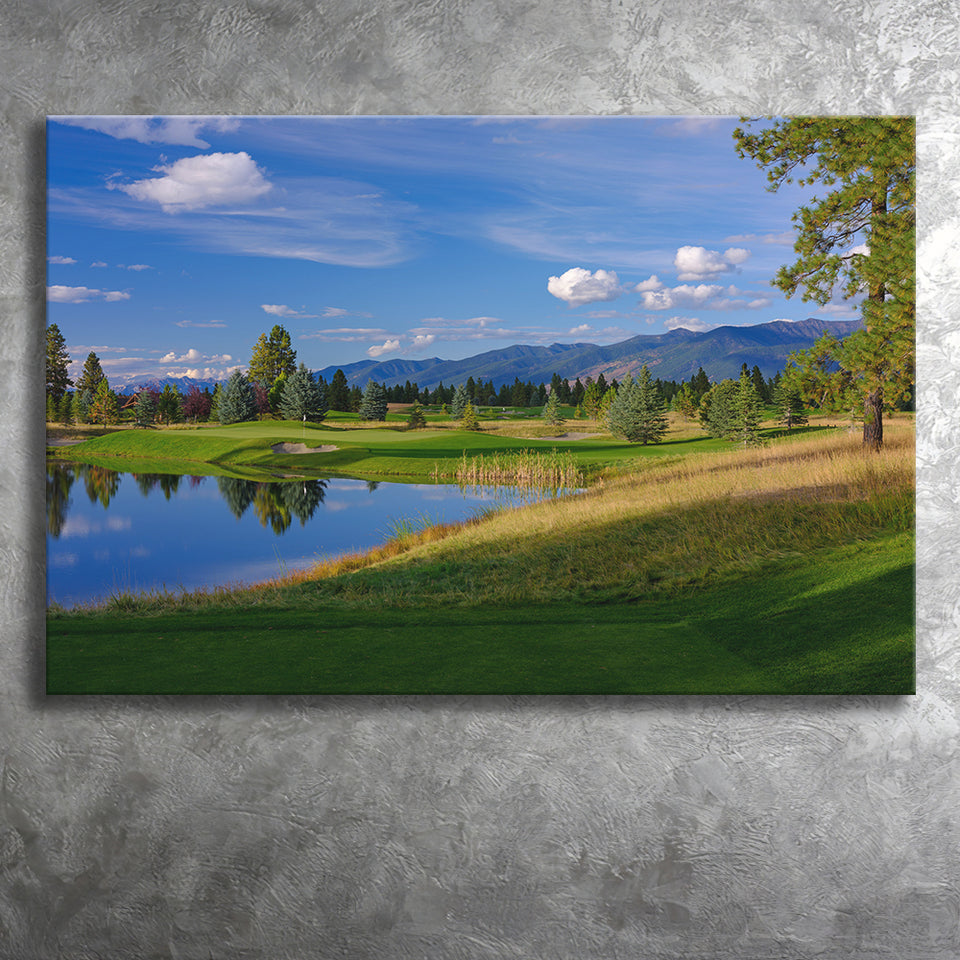 Wilderness Club Hole 05 Wilderness Golf Courses, Eureka, Montana, Golf Art Print, Golf Lover, Canvas Prints Wall Art Decor