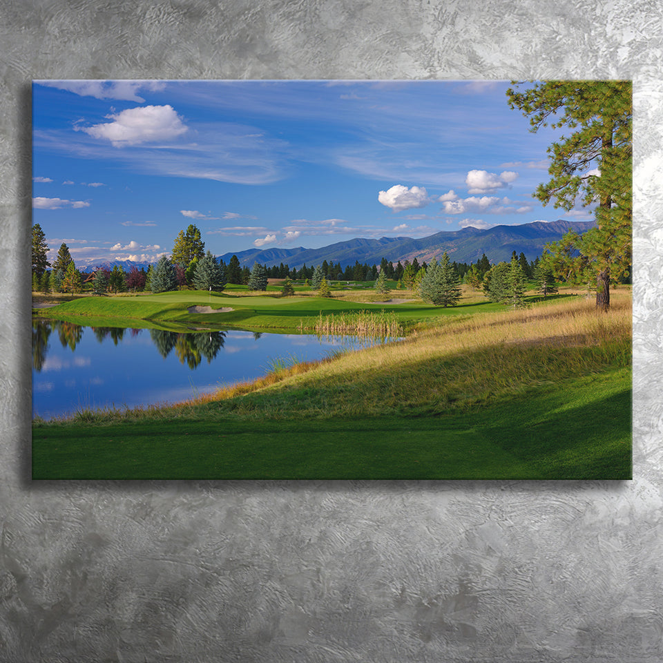 Wilderness Club Hole 05 Wilderness Golf Courses, Eureka, Montana, Golf Art Print, Golf Lover, Canvas Prints Wall Art Decor