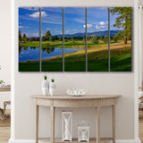 Wilderness Club Hole 05 Wilderness Golf Courses, Eureka, Montana, 5 Panels Extra Large Canvas Prints Wall Art Decor
