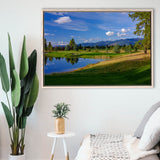 Wilderness Club Hole 05 Wilderness Golf Courses, Eureka, Montana, Framed Canvas Prints Wall Art Decor, Floating Frame