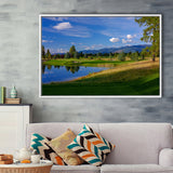 Wilderness Club Hole 05 Wilderness Golf Courses, Eureka, Montana, Framed Canvas Prints Wall Art Decor, Floating Frame