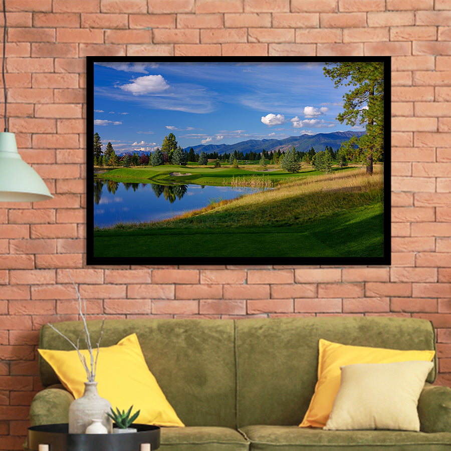 Wilderness Club Hole 05 Wilderness Golf Courses, Eureka, Montana, Golf Sport Print, Golf Lover, Framed Art Prints Home Decor