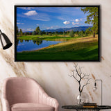 Wilderness Club Hole 05 Wilderness Golf Courses, Eureka, Montana, Framed Canvas Prints Wall Art Decor, Floating Frame