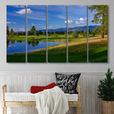 Wilderness Club Hole 05 Wilderness Golf Courses, Eureka, Montana, 5 Panels Extra Large Canvas Prints Wall Art Decor