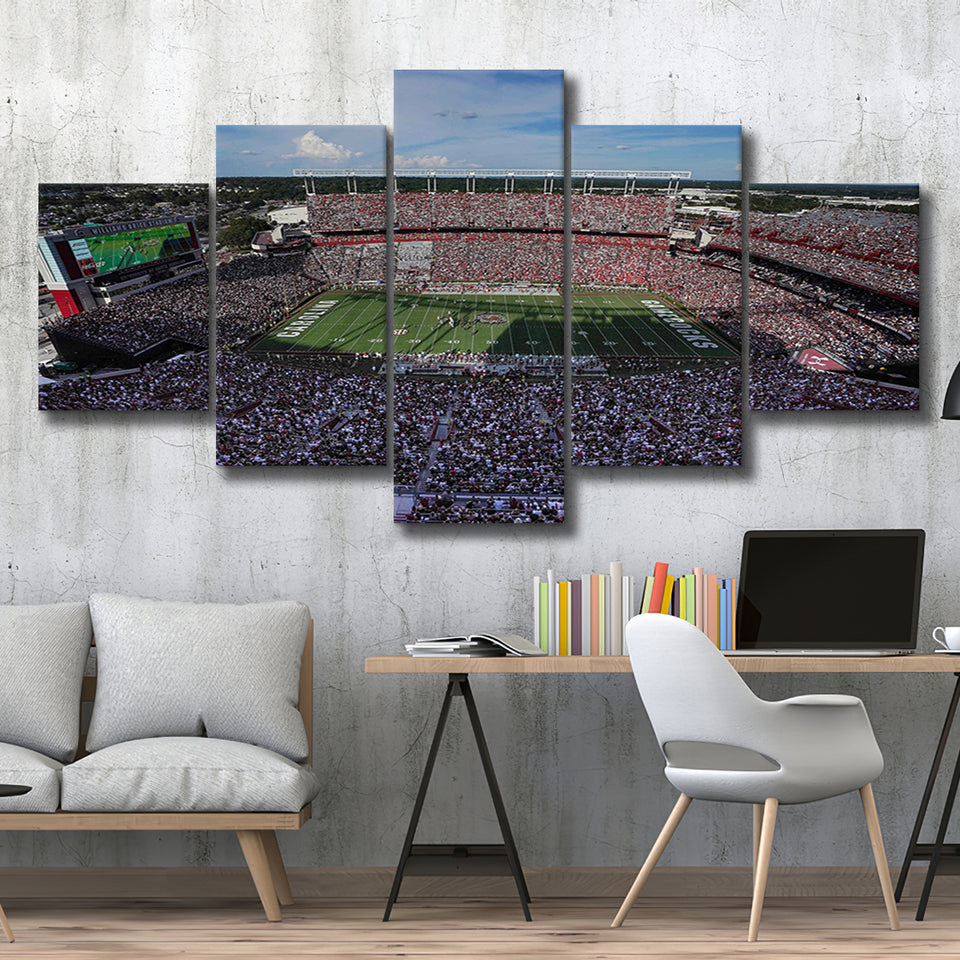 William Brice Stadium, Stadium Canvas, Sport Art, Large Canvas, Multi Panels, Canvas Prints Wall Art Decor