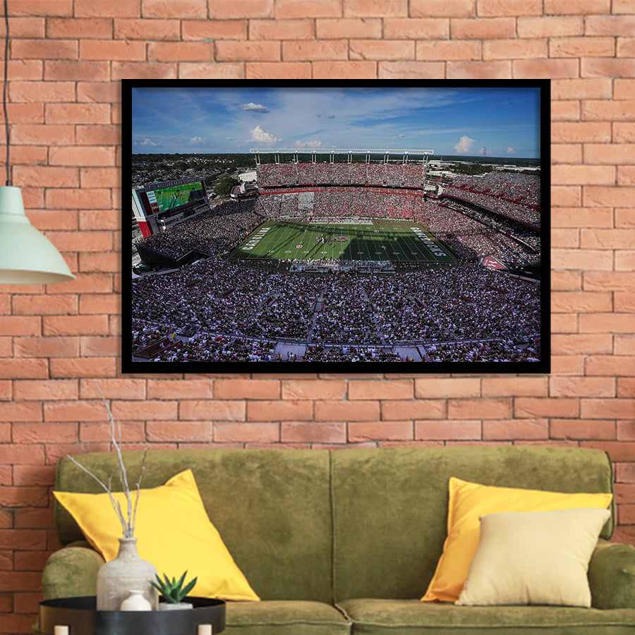 William Brice Stadium, Stadium Canvas, Sport Art, Gift for him, Framed Art Prints Wall Art Decor, Framed Picture
