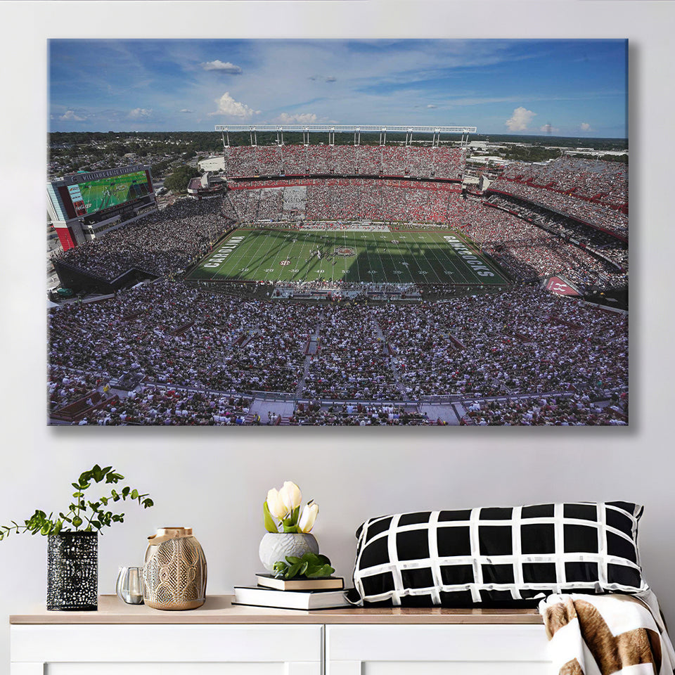 William Brice Stadium, Stadium Canvas, Sport Art, Gift for him, Fan Gift, Canvas Prints Wall Art Decor