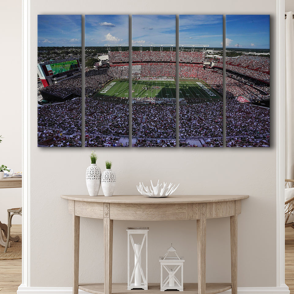 William Brice Stadium, Stadium Canvas, Sport Art, Gift for him, Multi Panels B, Canvas Prints Wall Art Decor