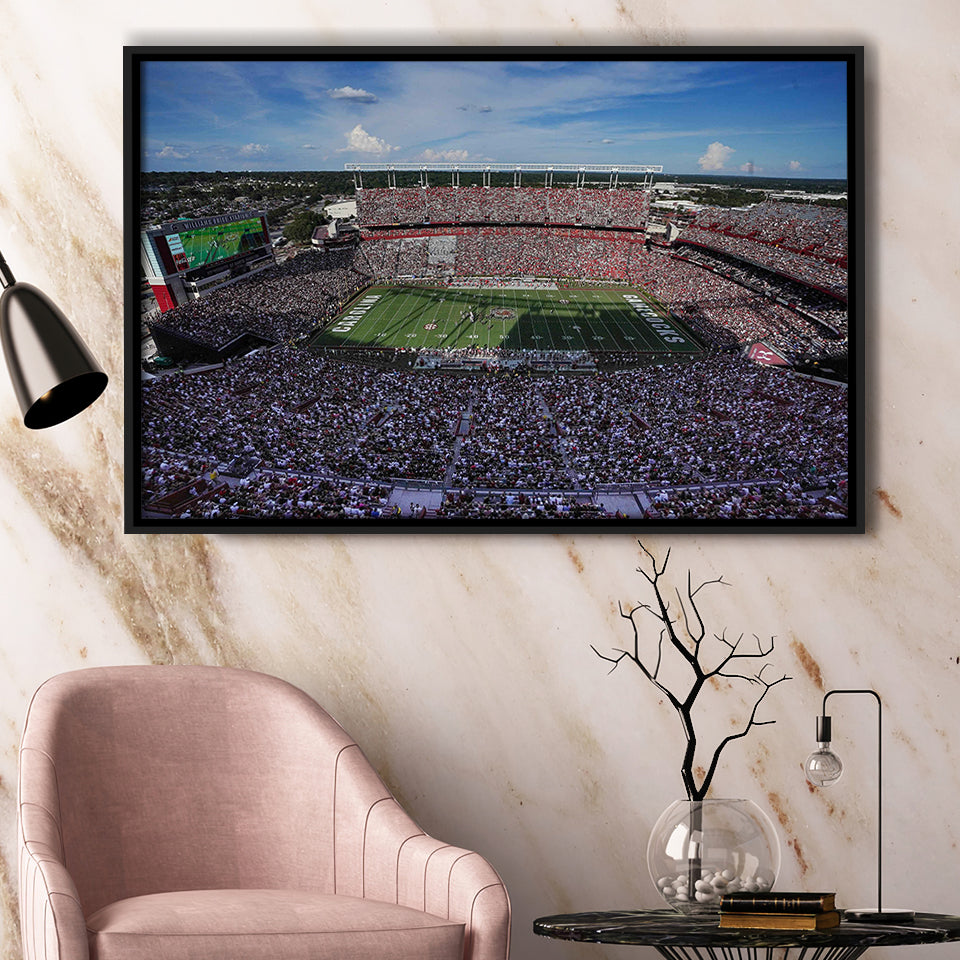 William Brice Stadium, Stadium Canvas, Sport Art, Gift for him, Framed Canvas Prints Wall Art Decor, Framed Picture