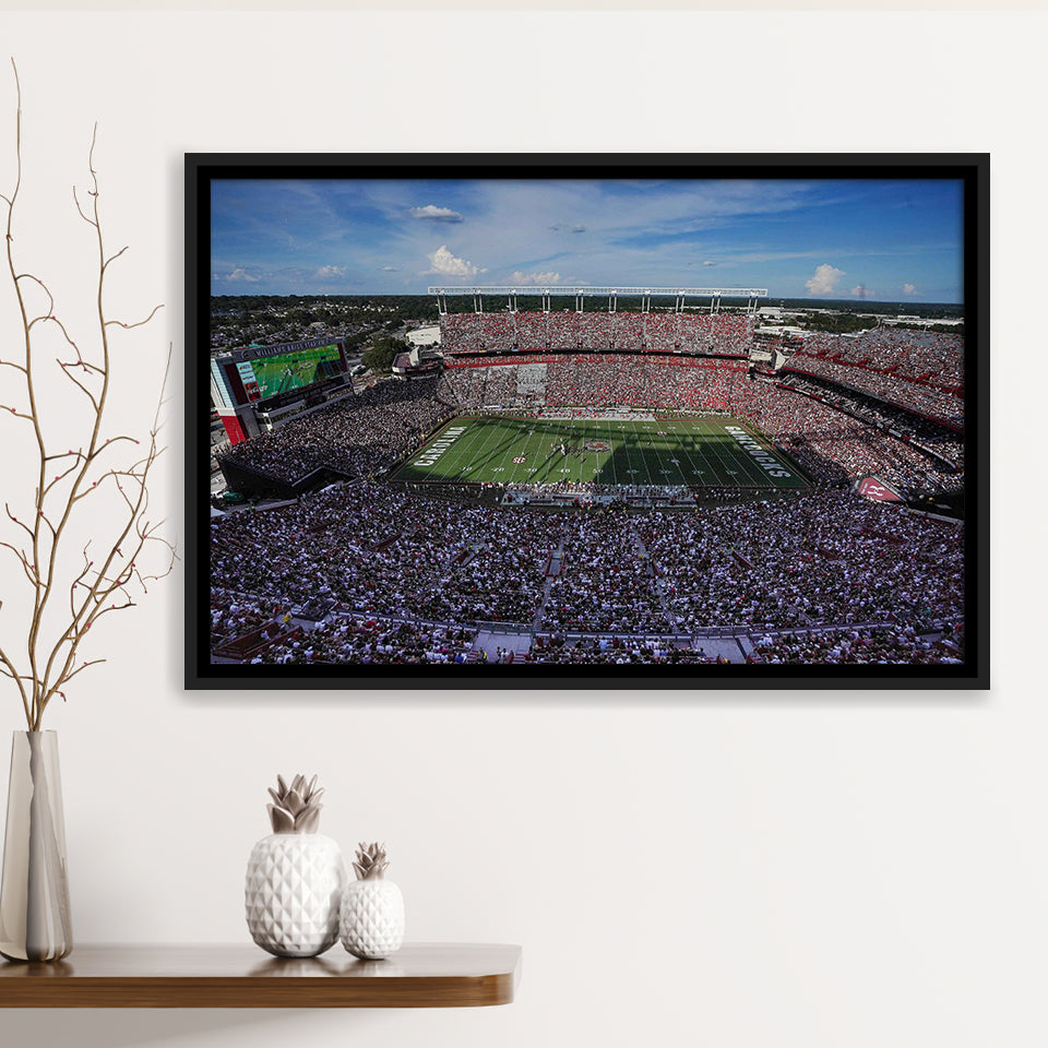 William Brice Stadium, Stadium Canvas, Sport Art, Gift for him, Framed Canvas Prints Wall Art Decor, Framed Picture