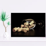 Wine, Wine Wall Decor Framed Art Prints Wall Art Decor,Black Frame, Ready to hang