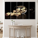 Wine, Wine Wall Decor 5 Panels B,Large Canvas,Canvas Prints Wall Art Home Decor