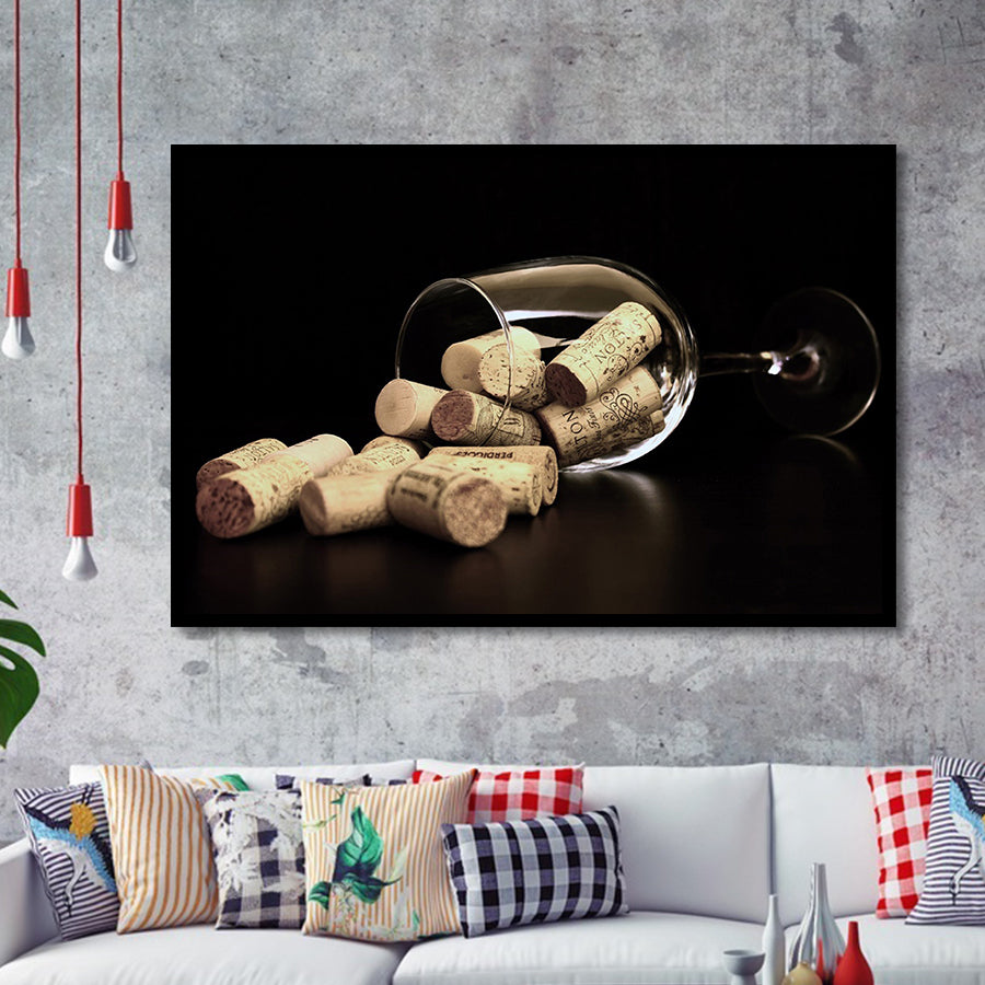 Wine, Wine Wall Decor Framed Art Prints Wall Art Decor,Black Frame, Ready to hang