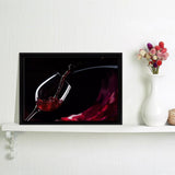 Wine Being Poured Framed Canvas Wall Art - Canvas Prints, Prints For Sale, Painting Canvas,Framed Prints