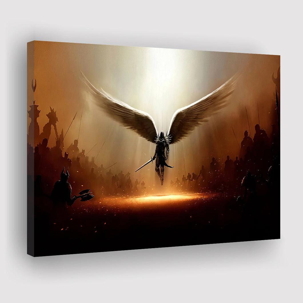 Wing Of God Christian Canvas Prints Wall Art - Painting Canvas, Art Prints, Wall Decor