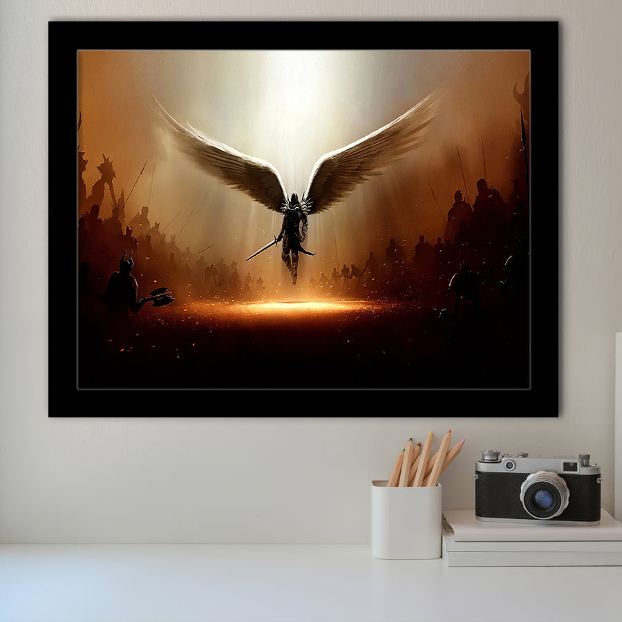 Wing Of God Christian Framed Art Prints Wall Art Decor - Painting Prints, Framed Picture