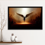Wing Of God Christian Framed Canvas Prints Wall Art - Painting Canvas, Floating Frame, Wall Decor