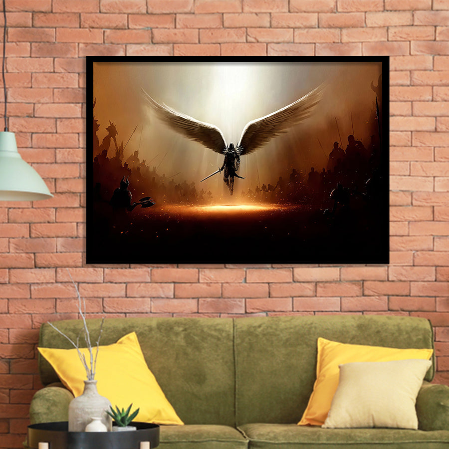 Wing Of God Christian Framed Art Prints Wall Art Decor - Painting Prints, Framed Picture