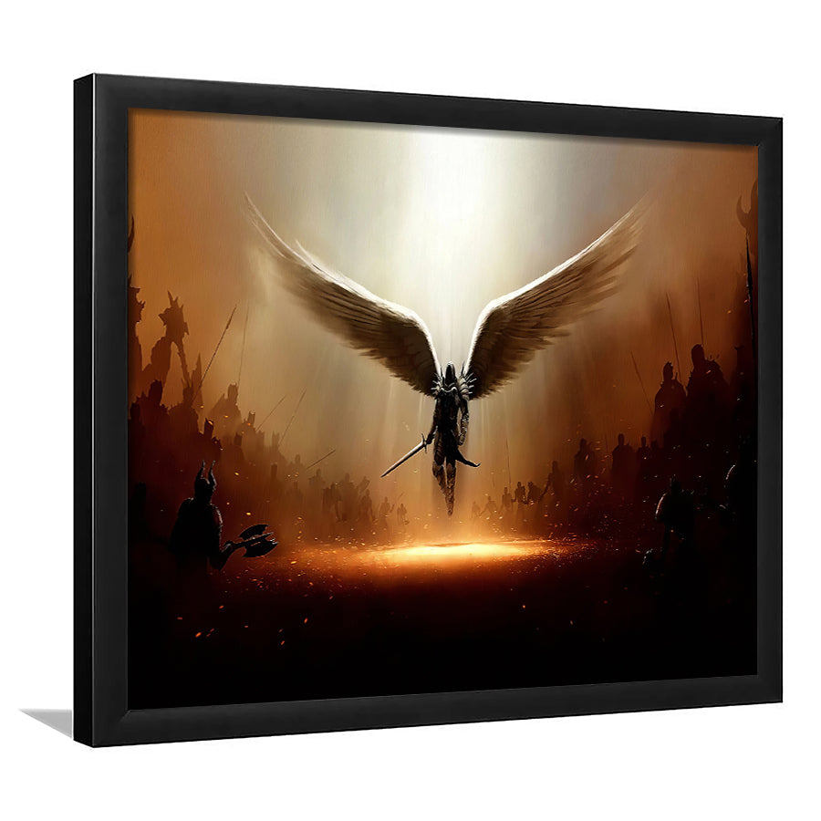 Wing Of God Christian Framed Art Prints Wall Art Decor - Painting Prints, Framed Picture