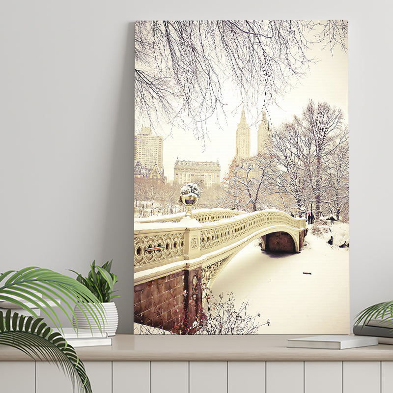 Winter New York City Central Park Canvas Wall Art - Canvas Prints, Prints for Sale, Canvas Painting, Canvas On Sale