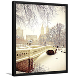 Winter New York City Central Park Framed Art Prints - Framed Prints, Prints for Sale, Painting Prints