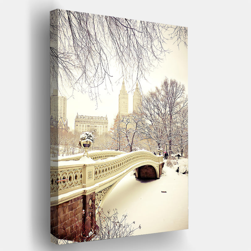 Winter New York City Central Park Canvas Wall Art - Canvas Prints, Prints for Sale, Canvas Painting, Canvas On Sale