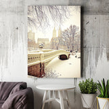 Winter New York City Central Park Canvas Wall Art - Canvas Prints, Prints for Sale, Canvas Painting, Canvas On Sale