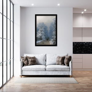Winter Landscape By Ivan Aivazovsky-Art Print,Frame Art,Plexiglass Cover