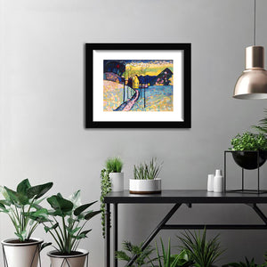 Winter Landscape By Wassily Kandinsky-Canvas art,Art Print,Frame art,Plexiglass cover
