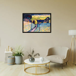 Winter Landscape By Wassily Kandinsky-Art Print,Canvas Art,Frame Art,Plexiglass Cover