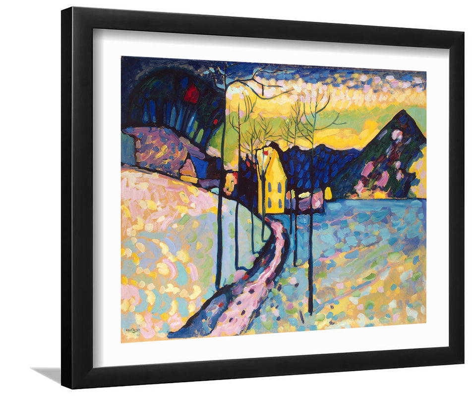 Winter Landscape By Wassily Kandinsky-Canvas art,Art Print,Frame art,Plexiglass cover