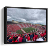 Wisconsin Badgers Stadium Framed Canvas Prints Camp Randall Stadium Wall Art,Sport Stadium Art Prints, Fan Gift