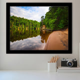 Wisconsin River, Wisconsin Dells Framed Art Prints Wall Art Decor,Black Frame, Ready to hang