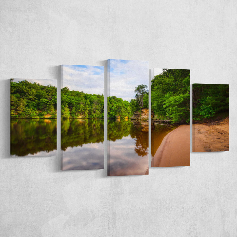 Wisconsin River, Wisconsin Dells Multi Panels,Canvas Prints Wall Art Home Decor
