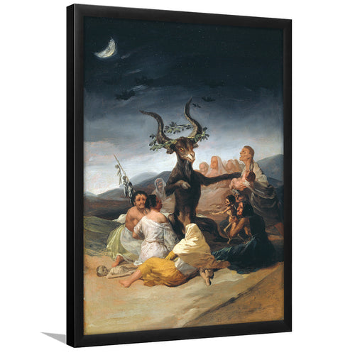 Witches Sabbath By Francisco Goya, Framed Art Prints Wall Art Home Decor, Ready to Hang