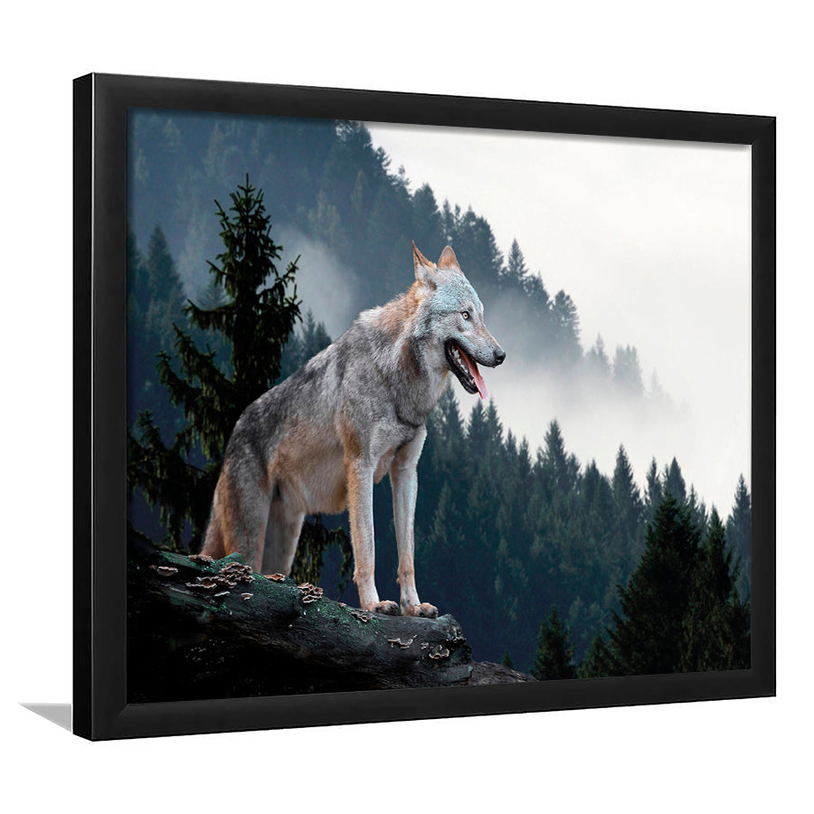 Wolf Animal Print Framed Art Prints Wall Art Decor, Framed Picture, Home Decor