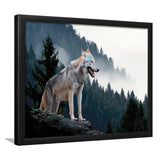 Wolf Animal Print Framed Art Prints Wall Art Decor, Framed Picture, Home Decor