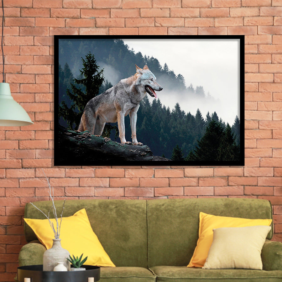 Wolf Animal Print Framed Art Prints Wall Art Decor, Framed Picture, Home Decor