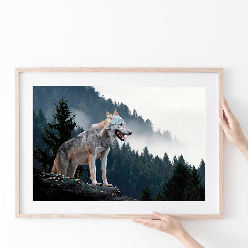 Wolf Animal Print Poster Prints Wall Art Decor, Unframe, Poster Art