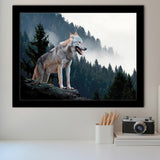 Wolf Animal Print Framed Art Prints Wall Art Decor, Framed Picture, Home Decor