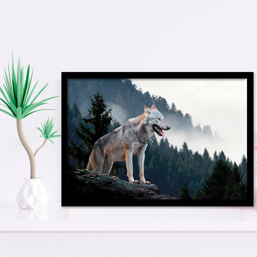 Wolf Animal Print Framed Art Prints Wall Art Decor, Framed Picture, Home Decor