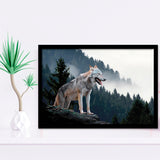 Wolf Animal Print Framed Art Prints Wall Art Decor, Framed Picture, Home Decor