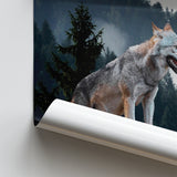 Wolf Animal Print Poster Prints Wall Art Decor, Unframe, Poster Art