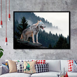 Wolf Animal Print Framed Art Prints Wall Art Decor, Framed Picture, Home Decor
