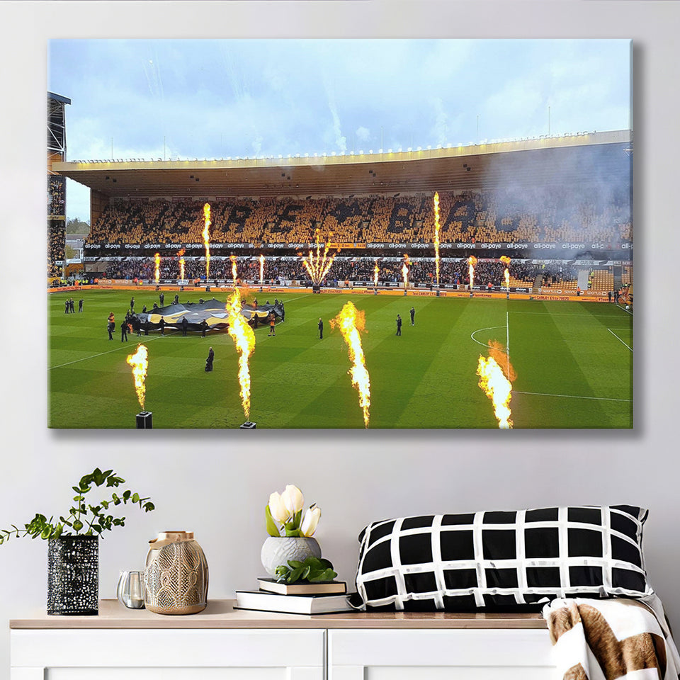 Wolverhampton Wanderers Stadium Canvas Prints Molineux Stadium Wall Art Football,Sport Stadium Art Prints, Fan Gift, Wall Decor